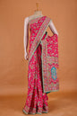 Vellotis Rani Pink Multicolor Printed Silk Saree with Heavy Designer Border – Festive & Party Wear